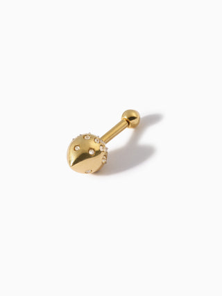 Studded Teardrop Barbell L+M YG