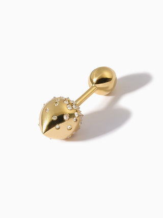 Studded + Simple Teardrop Barbell XL+L YG