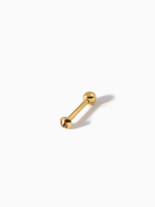 Stud Diamond Teardrop Barbell S Cognac
