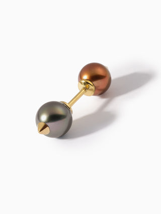 Studded Pearl Barbell S Brown Black