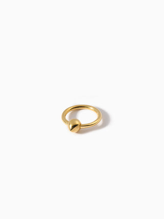 Teardrop Captive Ring 16G S YG