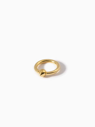 Teardrop Captive Ring 14G S YG