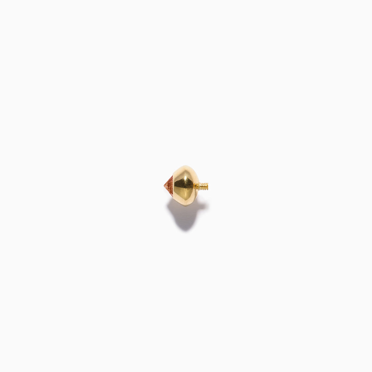 Stud Diamond L Cognac