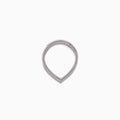 Teardrop Hinged Ring L 16G WG
