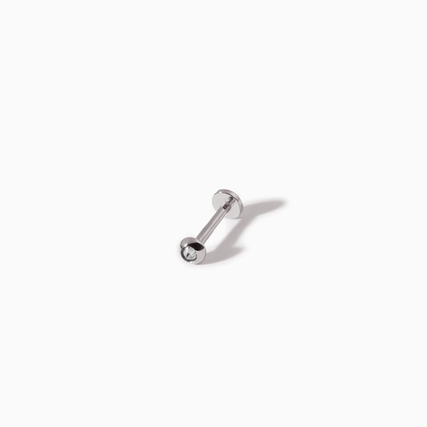 Stud Diamond Flatback Barbell S WG
