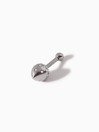 Studded Teardrop Barbell L+M WG