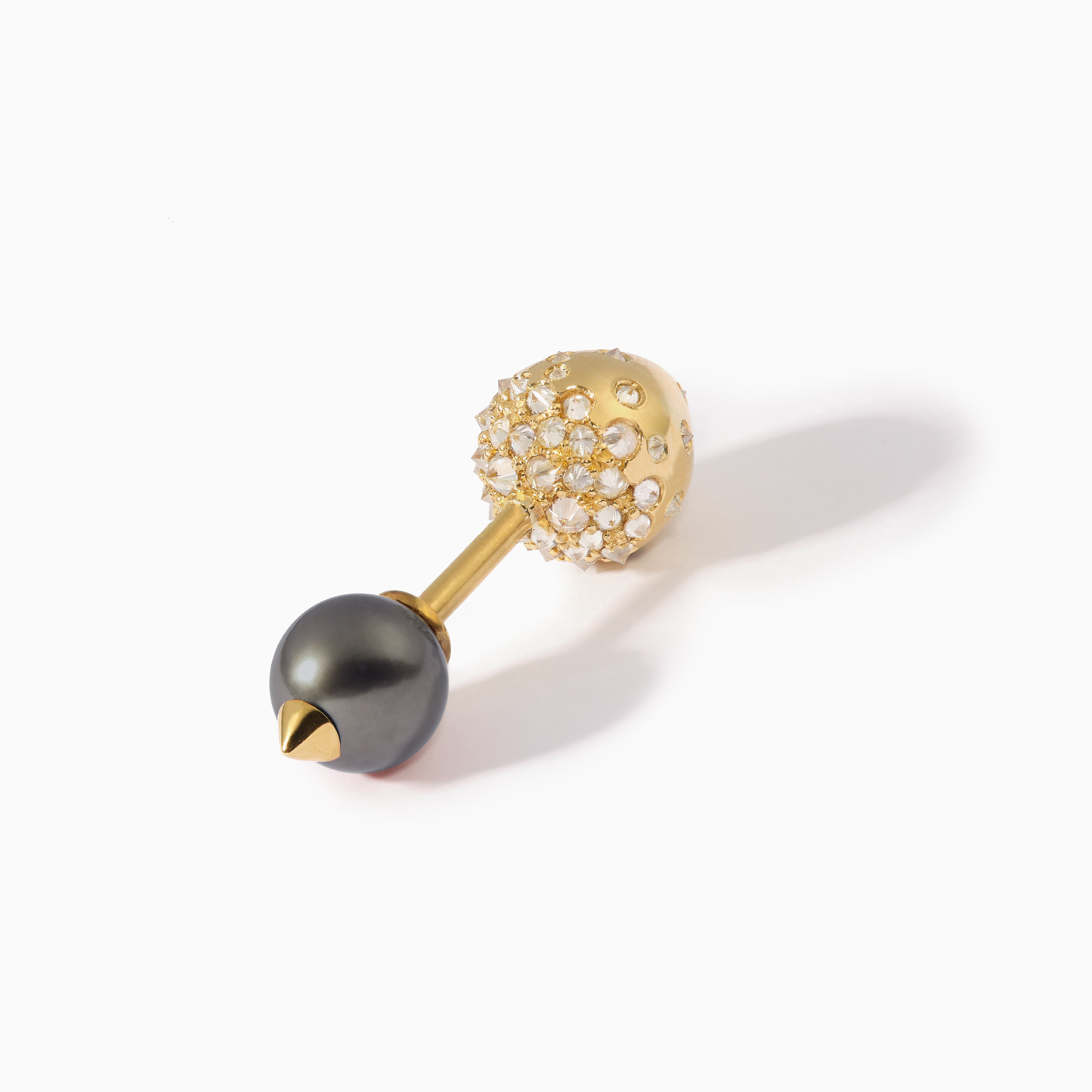 Studded Pearl Studded Teardrop Barbell S+XL Black