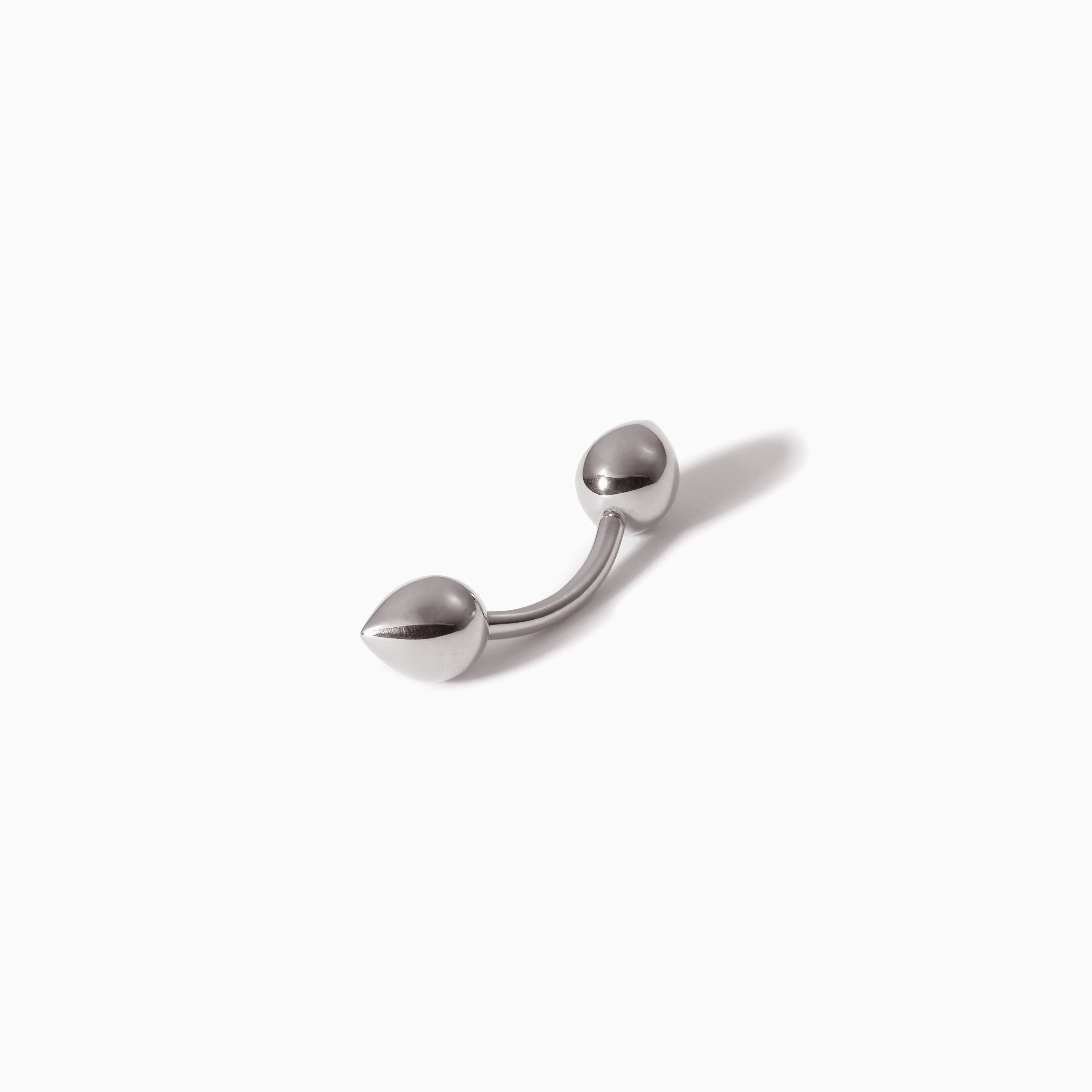 Teardrop Curved Barbell M WG