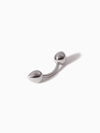 Teardrop Curved Barbell M WG