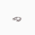 Stud Diamond Circular Barbell White