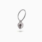 Teardrop Studded Teardrop Hanger Hoop WG