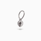 Teardrop Studded Teardrop Hanger Hoop WG