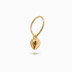 Teardrop Studded Teardrop Hanger Hoop YG