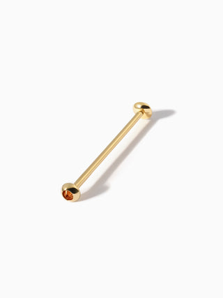 Stud Diamond Industrial Barbell S Cognac