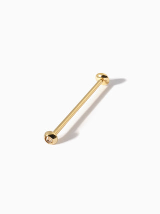 Stud Diamond Industrial Barbell S Champagne