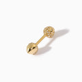 Studded Teardrop Nipple Barbell L YG