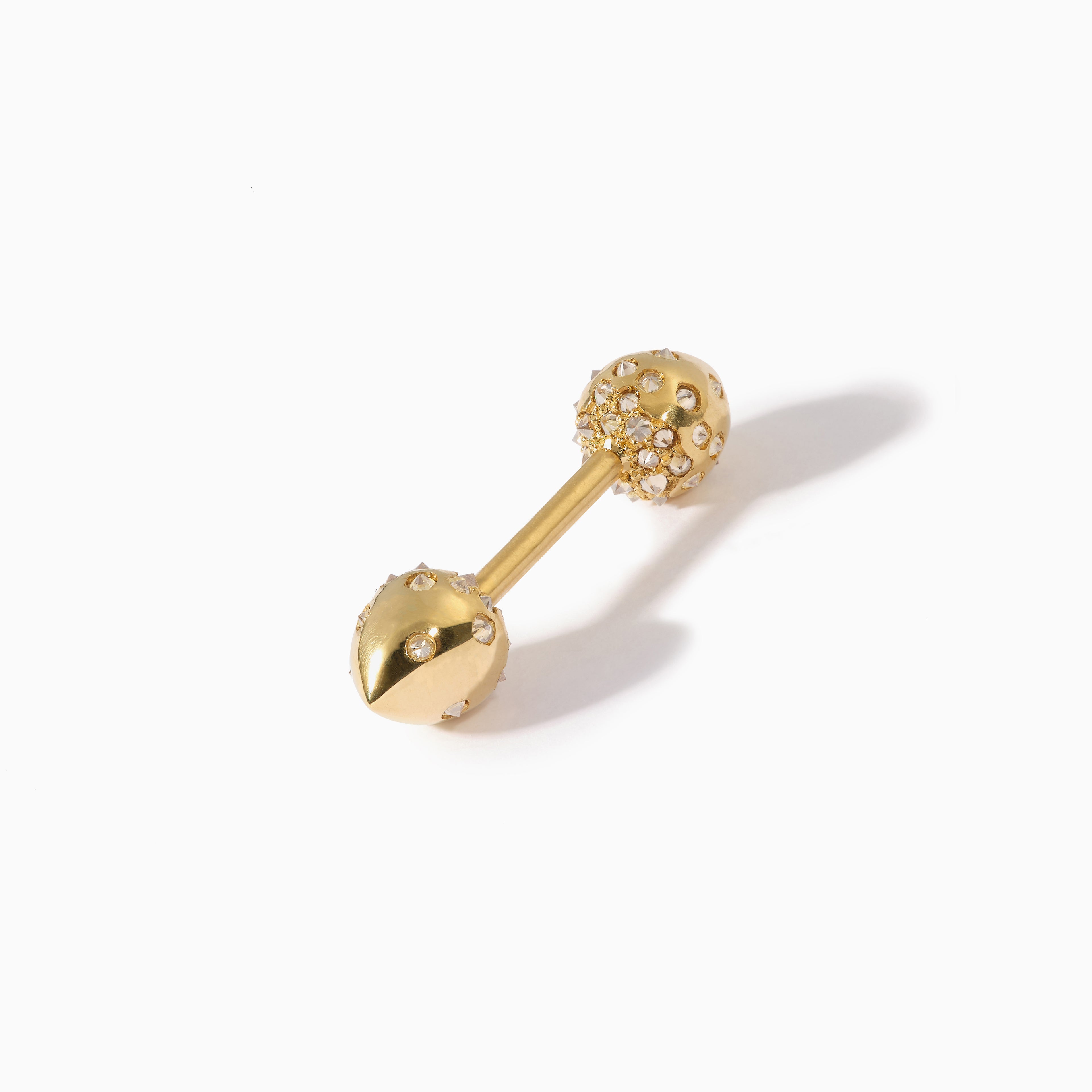 Studded Teardrop Nipple Barbell L YG