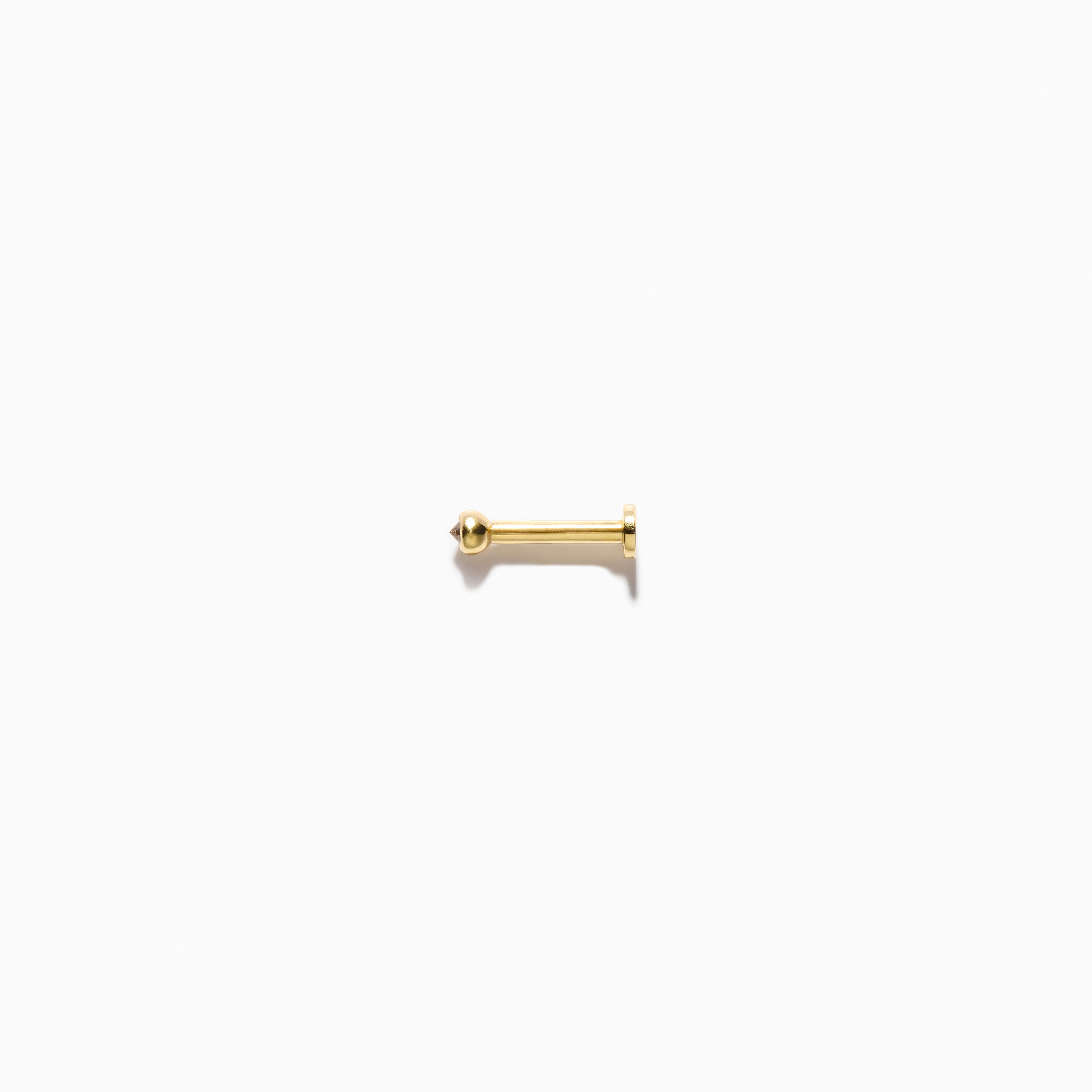 Starman Flatback Barbell Champagne Bezel Set