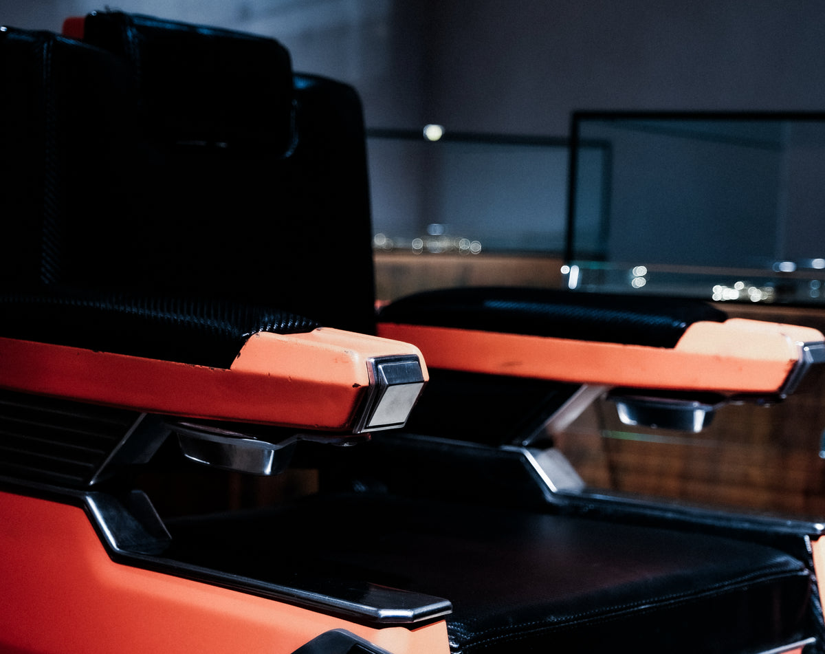The piercing chairs in the HMp studio