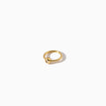 Studded Teardrop Captive Ring 16G S Champagne