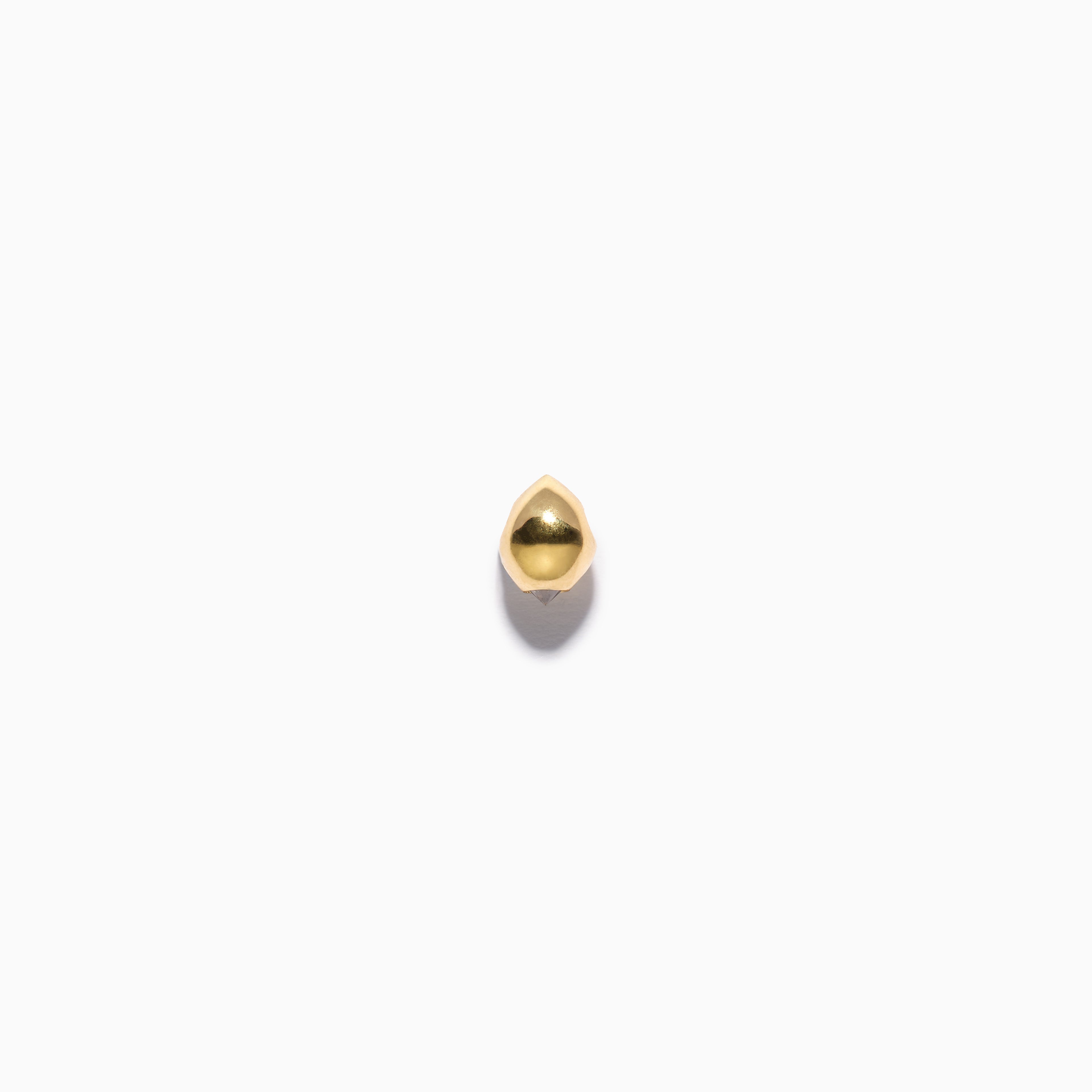 Studded Teardrop Captive L Champagne