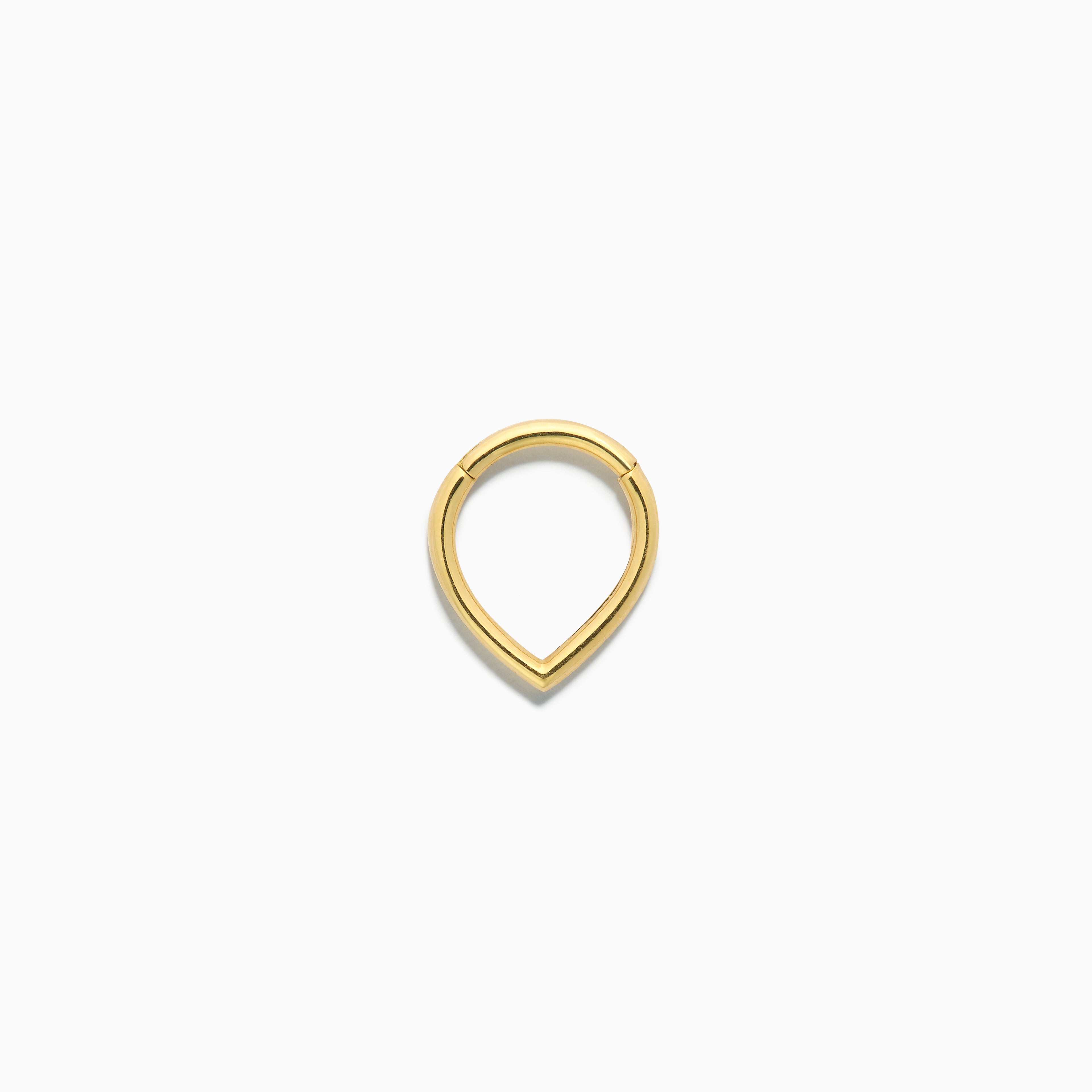 Teardrop Hinged Ring S 16G YG