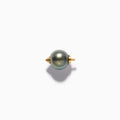 Studded Pearl End S Black