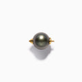 Studded Pearl End L Black