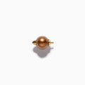 Diamond Studded Pearl End S Brown