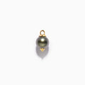 Studded Pearl Hanger Black