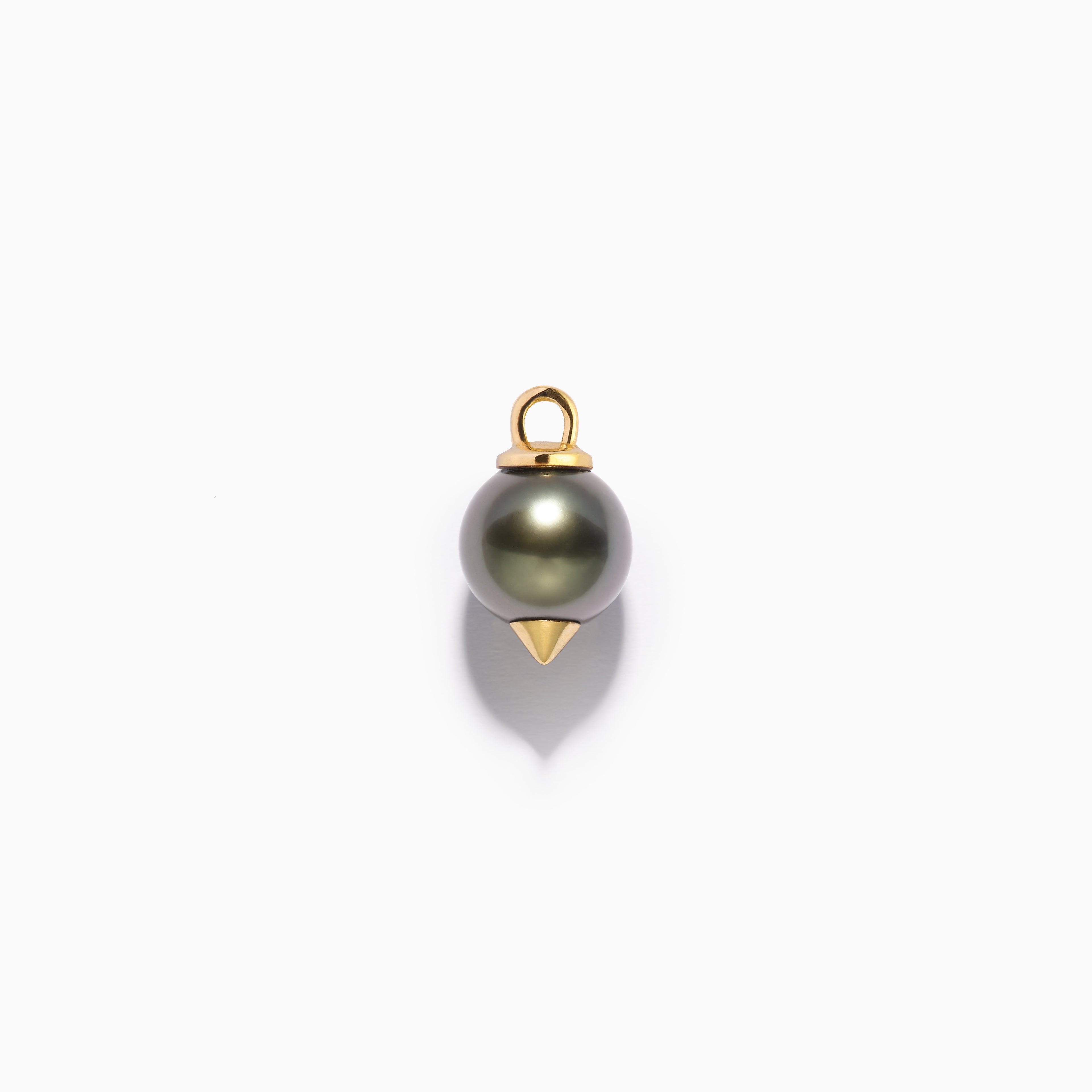 Studded Pearl Hanger Black