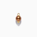 Diamond Studded Pearl Hanger Brown