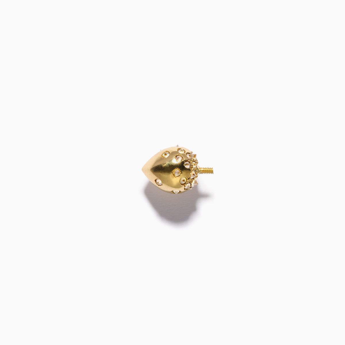 Studded Teardrop End L YG