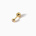 Stud Diamond Teardrop Barbell L Champagne