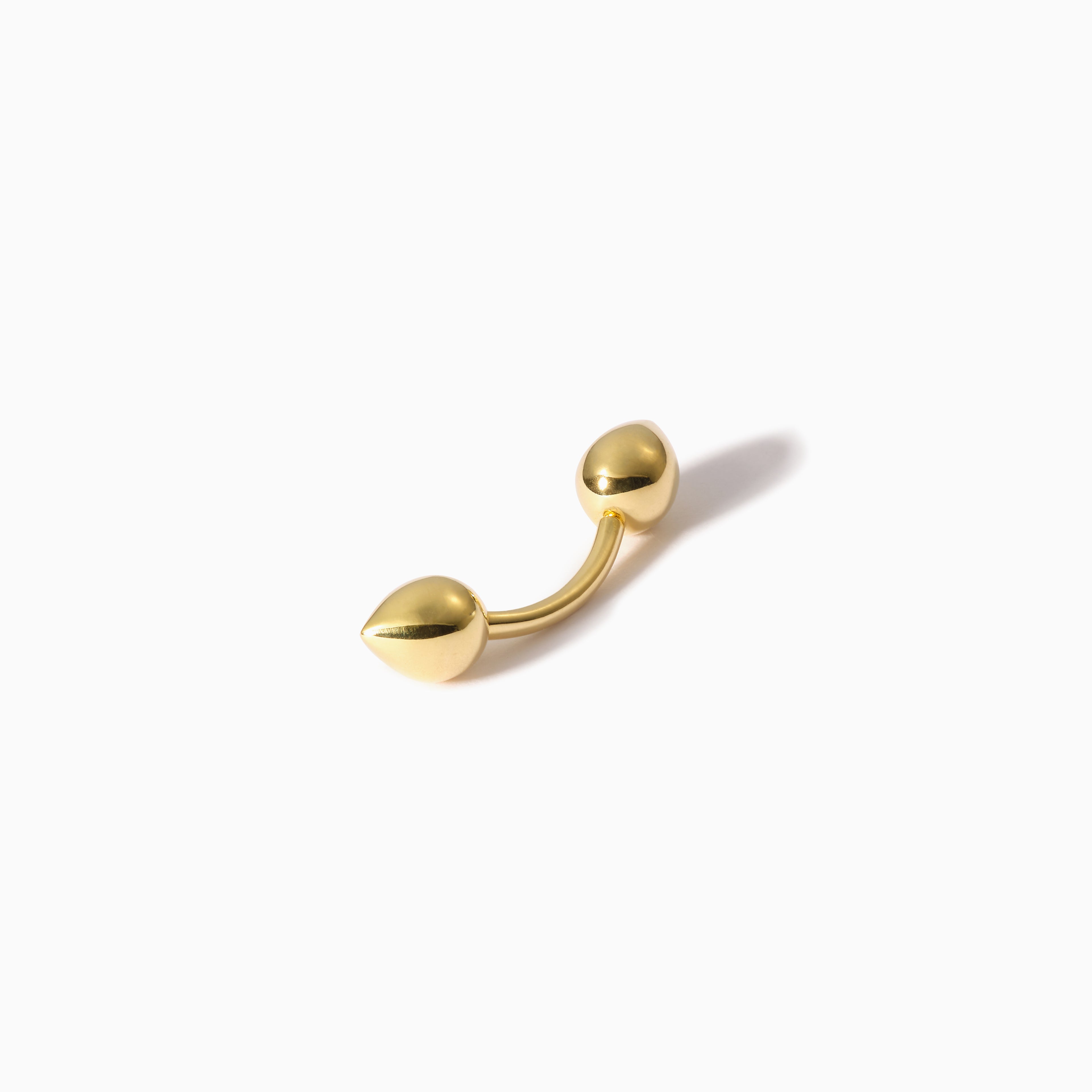Teardrop Curved Barbell M YG
