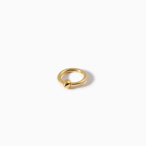 Teardrop Captive Ring 14G S YG