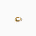 Studded Teardrop Captive Ring 16G S Cognac