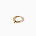Studded Teardrop Captive Ring 14G L Champagne
